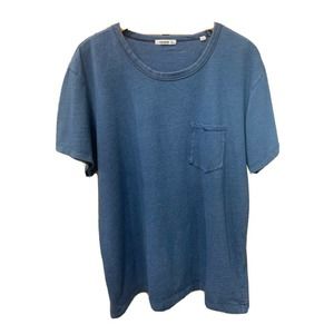 Buck Mason Men’s Short Sleeve Tee 100% Cotton Heathered Blue Size Extra Large​